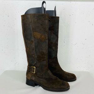 Dark brown leather Donald pliner boots
